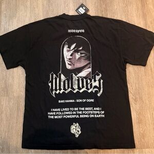 Darc sports Baki Black “Determined” Shirt Oversized Medium Size 4 Out 1000